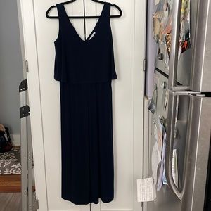 Annalee + Hope wide leg navy jumpsuit